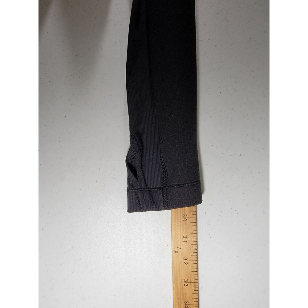 Lululemon Side Zip Women's Black Sweatshirt - sz 8 - Picture 4 of 8